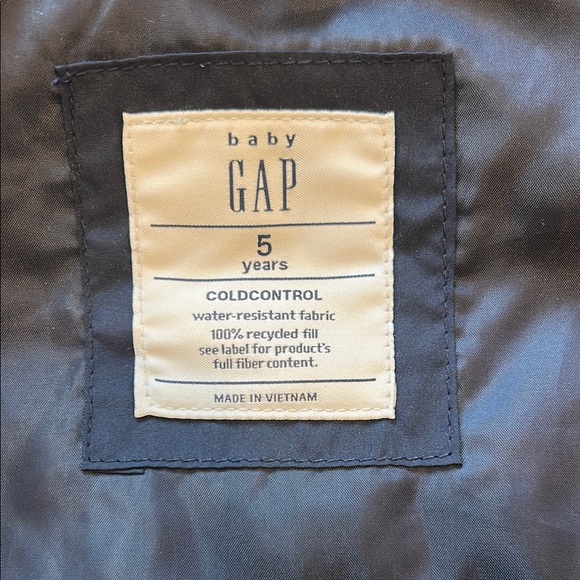 Kids Navy Puffer Vest - Picture 2 of 2